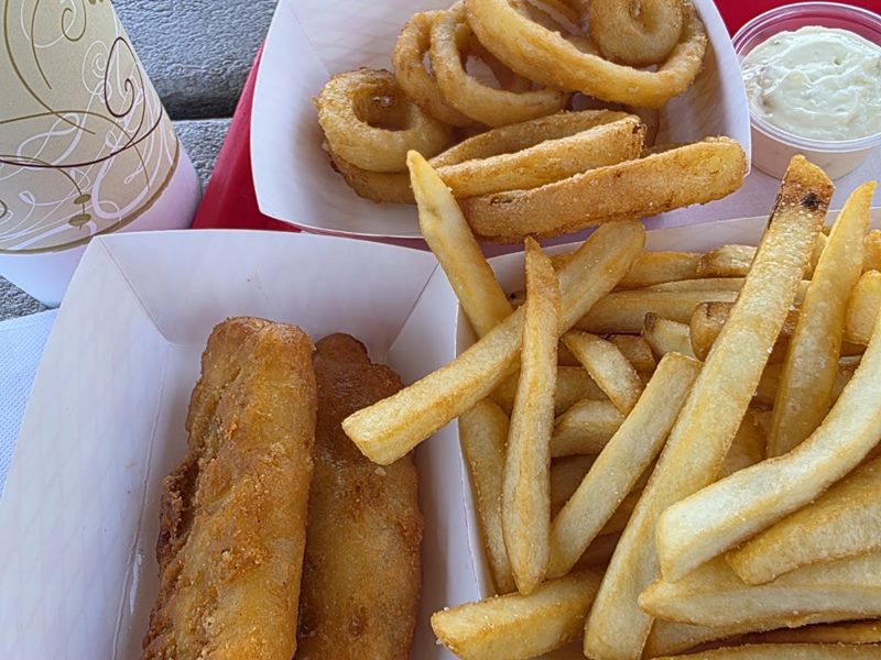 Village Drive-In food
