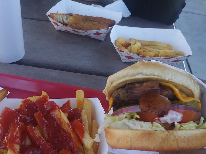 Village Drive-In food